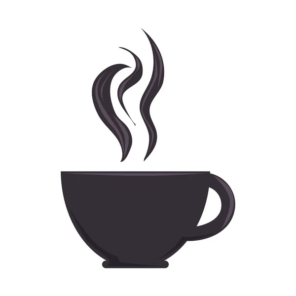 Koffie kopje drinken geïsoleerde pictogram — Stockvector
