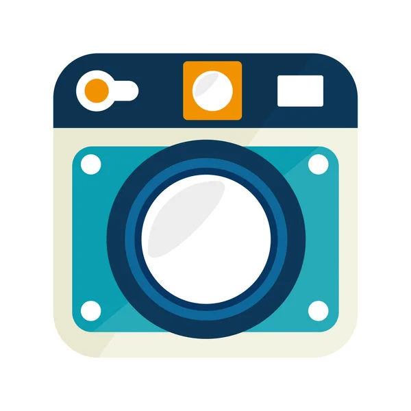 Camera photographic isolated icon — Stock Vector