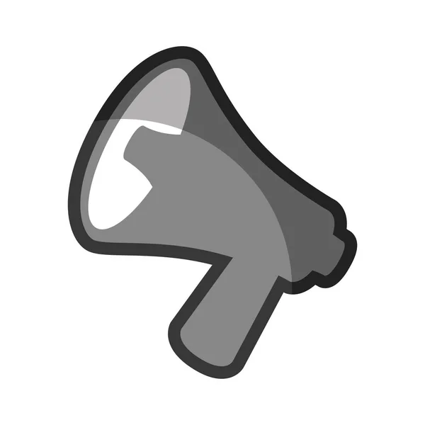 Megaphone device sound icon — Stock Vector