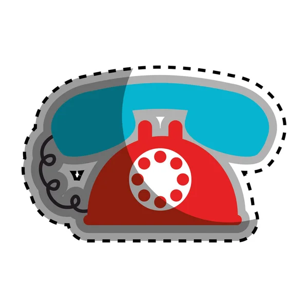 Icona del pulsante del servizio telefonico — Vettoriale Stock