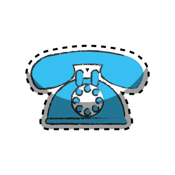 Значок кнопки телефонної служби — стоковий вектор