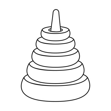 yığın blok çocuklar oyuncak izole simgesi