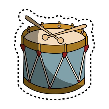 davul enstrüman izole simgesi