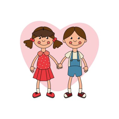 Ragdolls çocuklar oyuncak izole simgesini çift