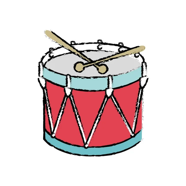 Барабанний інструмент ізольована піктограма — стоковий вектор