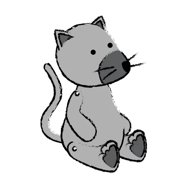 可爱的老鼠宝宝玩具图标 — 图库矢量图片
