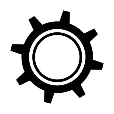 dişli makine izole simgesini