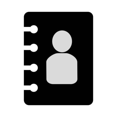 telefon agend izole simgesi