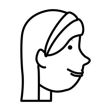 sevimli kadın çizim karakter