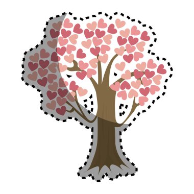 kalp simgesi olan ağaç