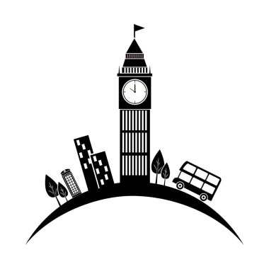 Cityscape binalar izole simgesi