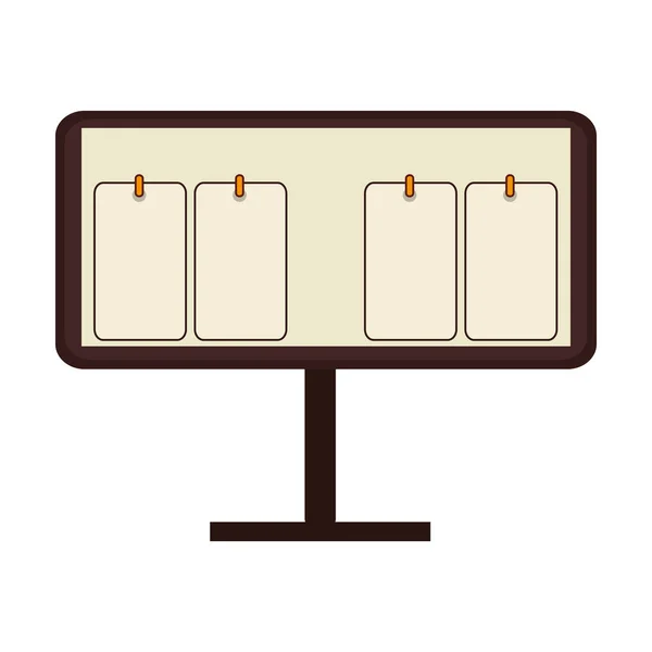 Scorebord nummers geïsoleerde pictogram — Stockvector