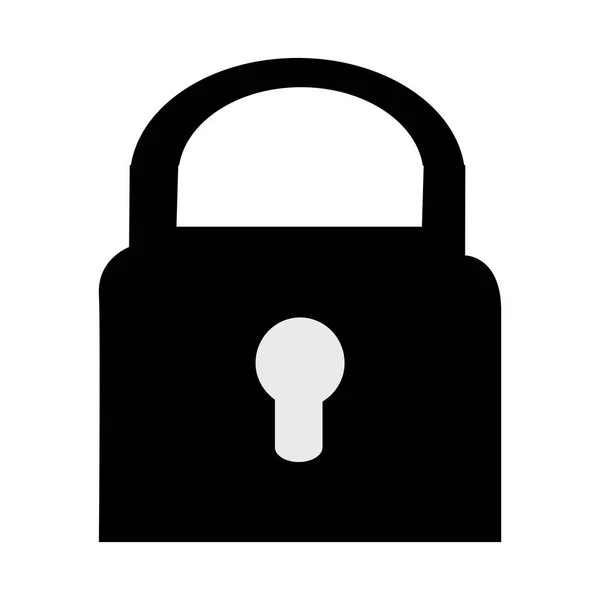 安全なセキュリティで保護された南京錠のアイコン — ストックベクタ