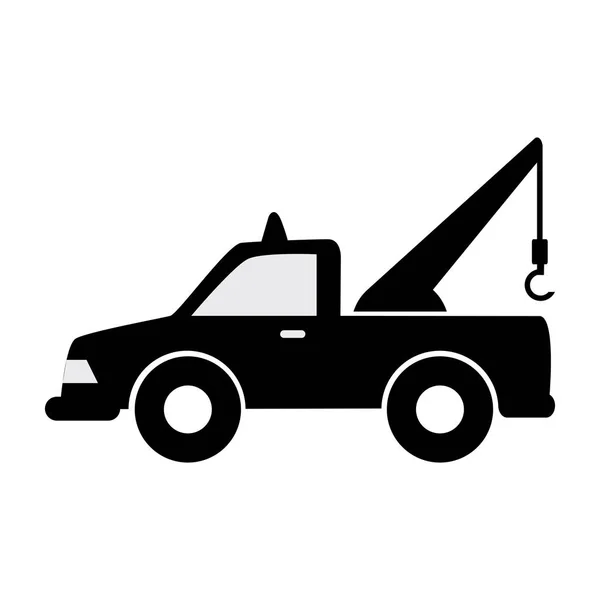 Crane service isolated icon — Stock Vector