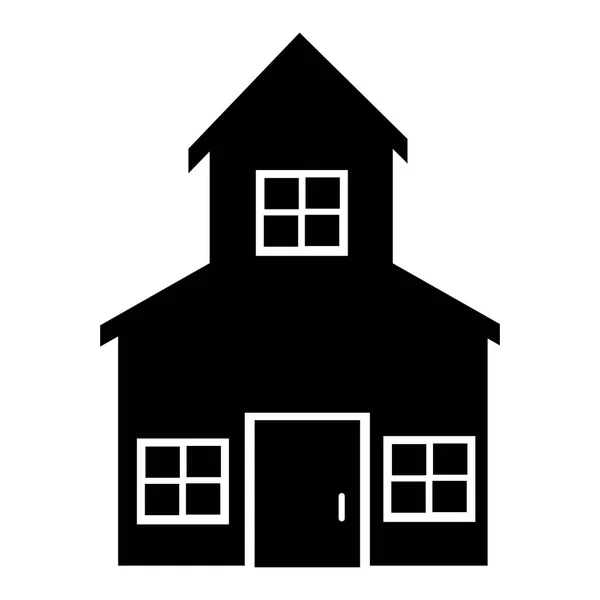 Icono de la casa inmobiliaria — Archivo Imágenes Vectoriales