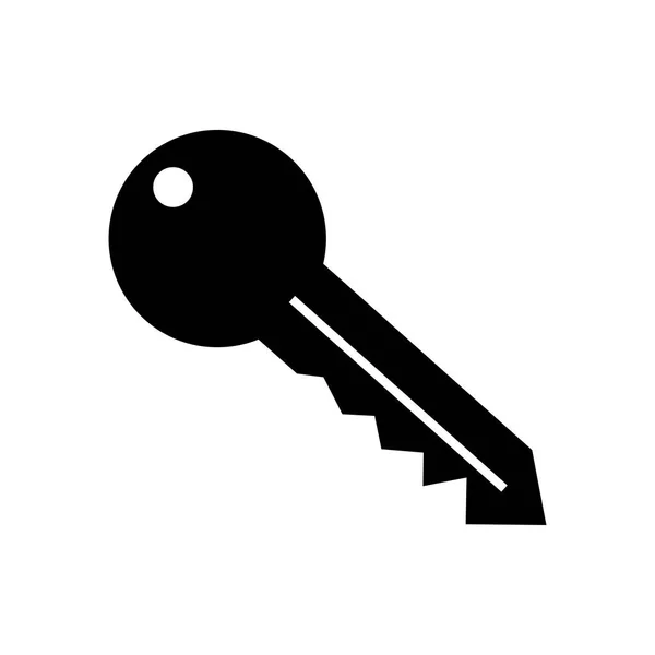 Geïsoleerde sleutelpictogram beveiliging — Stockvector