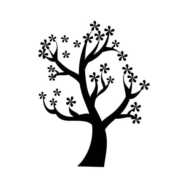 Fa növény természet ikon — Stock Vector