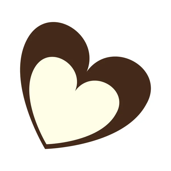 Corazón amor tarjeta decoración — Vector de stock