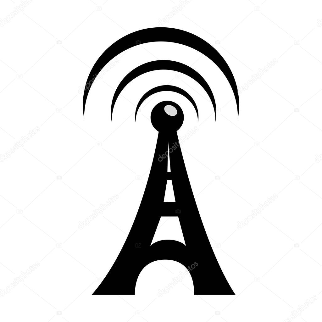 wifi sign isolated icon