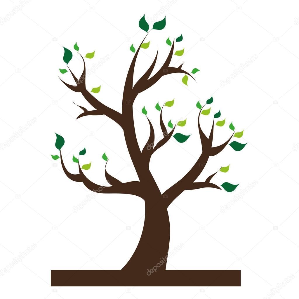 tree plant nature icon