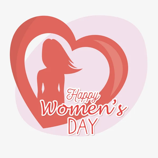 Happy womens day card — Stock Vector