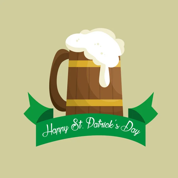 Happy Saint Patricks karta dzień — Wektor stockowy