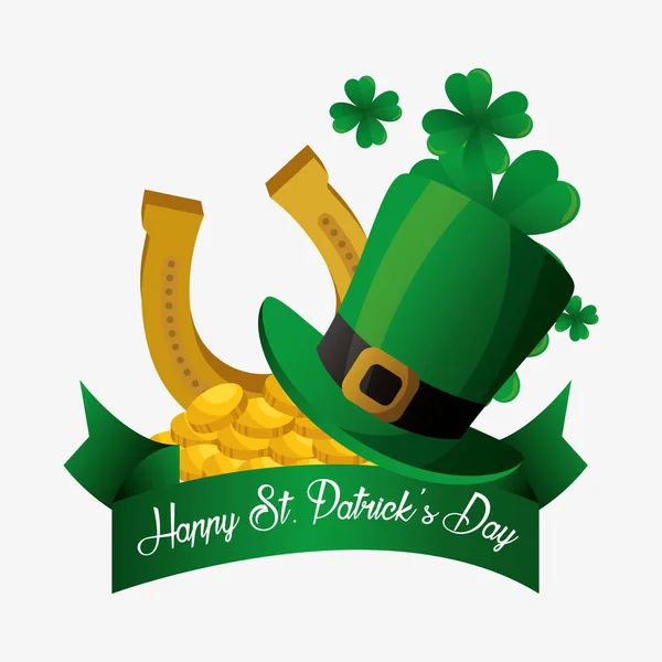 Joyeux saint Patricks carte de jour — Image vectorielle