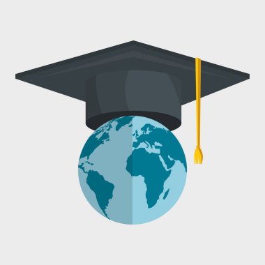 eğitim online düz simgeler