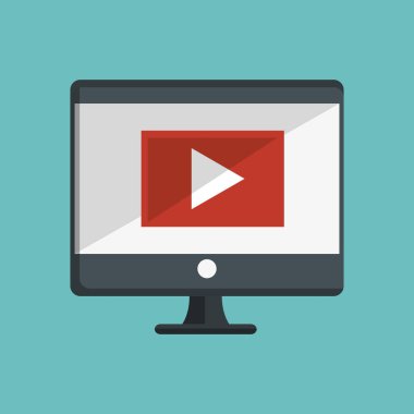 eğitim online düz simgeler