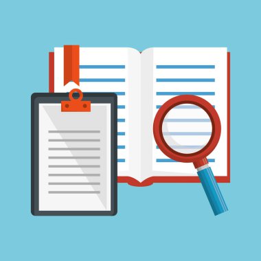 Eğitim donanımları düz simgeler