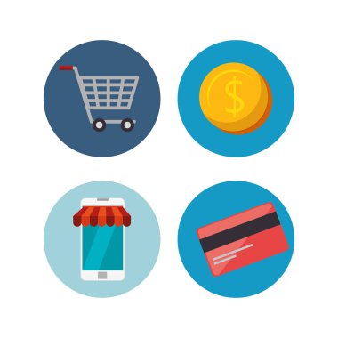 elektronik ticaret iş simgesi