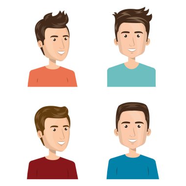 gençler avatarları gruplandırır