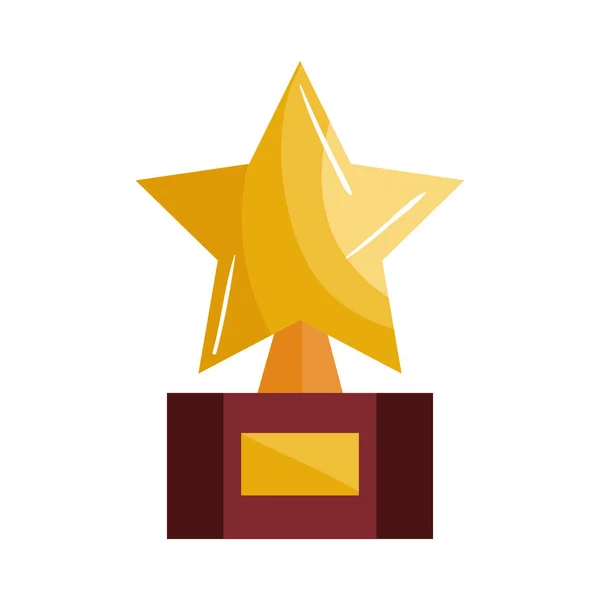 Troféu ícone estrela prêmio — Vetor de Stock