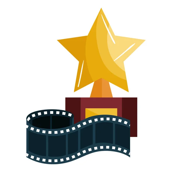 Icono de elementos de entretenimiento película — Vector de stock