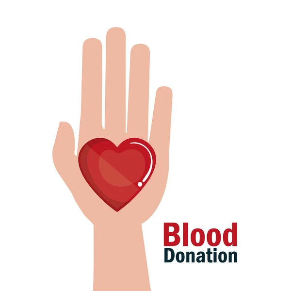 Blod donation medicinsk ikonen — Stock vektor