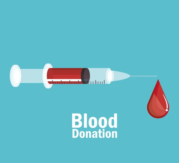 Lékařské ikona dárcovství krve — Stockový vektor