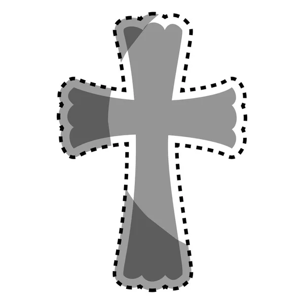 Halloween Tombe de l'icône du cimetière — Image vectorielle