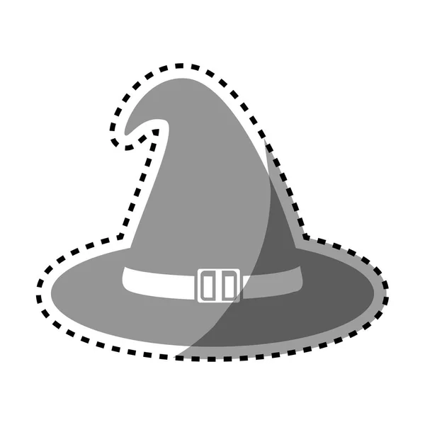 Tarjeta de Halloween sombrero de bruja — Vector de stock