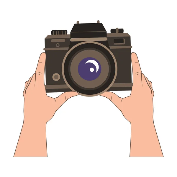 Фотоапаратна ізольована іконка — стоковий вектор