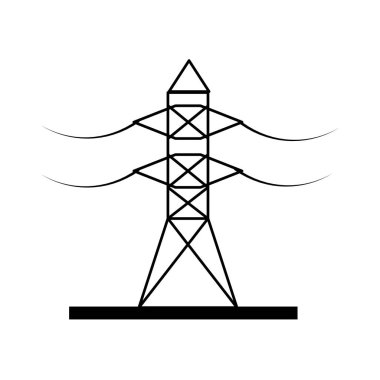 enerji Kulesi izole simgesi