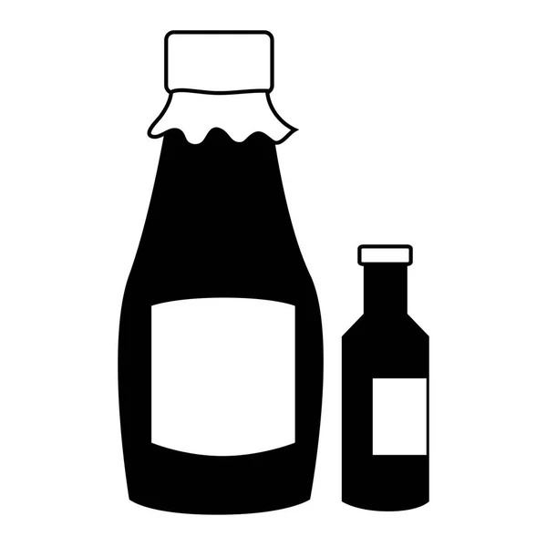 Bottle of peanut oil — Stock Vector