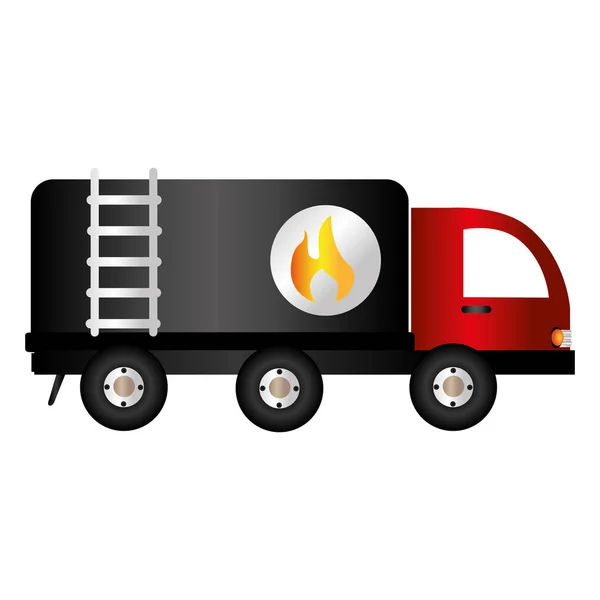 Truck tank oil icon — Stock Vector