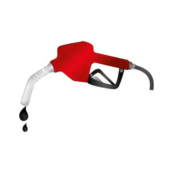 Servicio de estación combustible aislado icono — Vector de stock