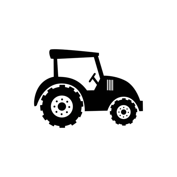 Tractor granja aislado icono — Vector de stock