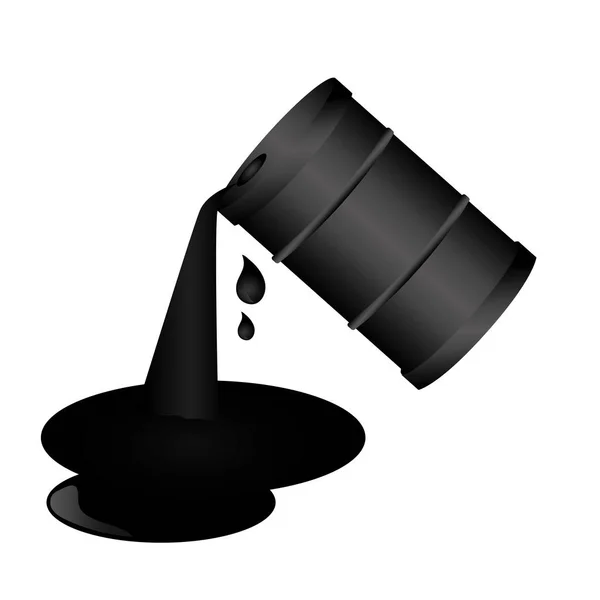 Barrel oil isolated icon — Stock Vector