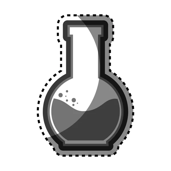 Tube test glass isolated icon — Stock Vector