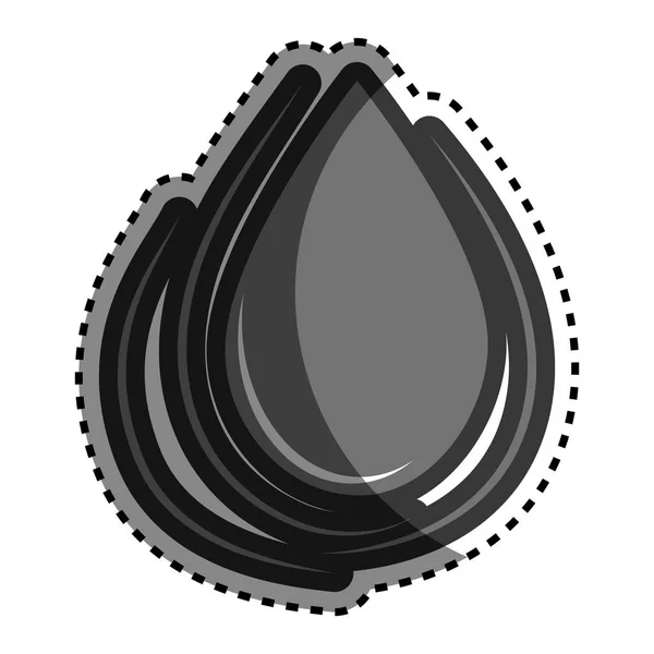 Goutte d'huile icône isolée — Image vectorielle