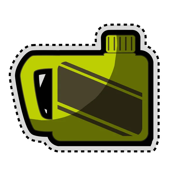 Green gallon isolated icon — Stock Vector