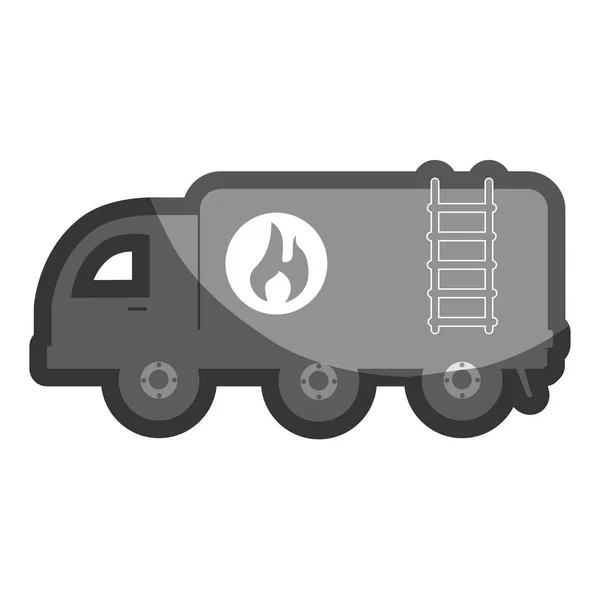 Lastbil tank olja ikonen — Stock vektor