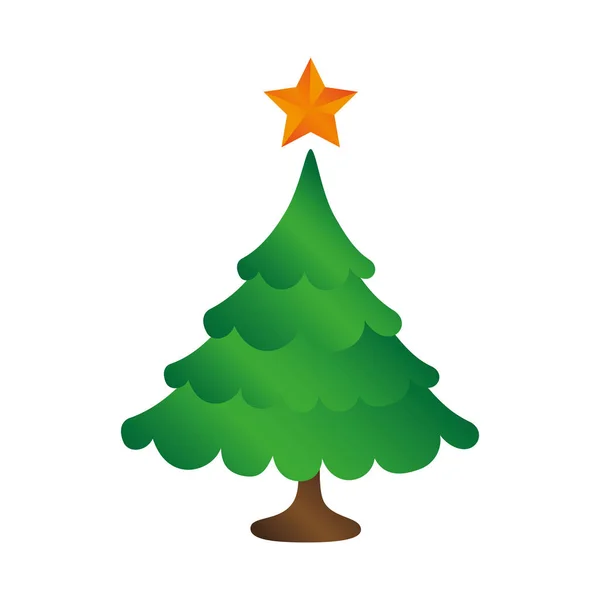 幸福快乐的圣诞树卡 — 图库矢量图片